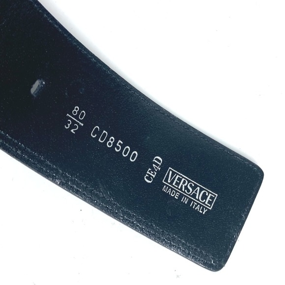 VERSACE Versace Belt Bag Waist Pouch Leather Men Women Black